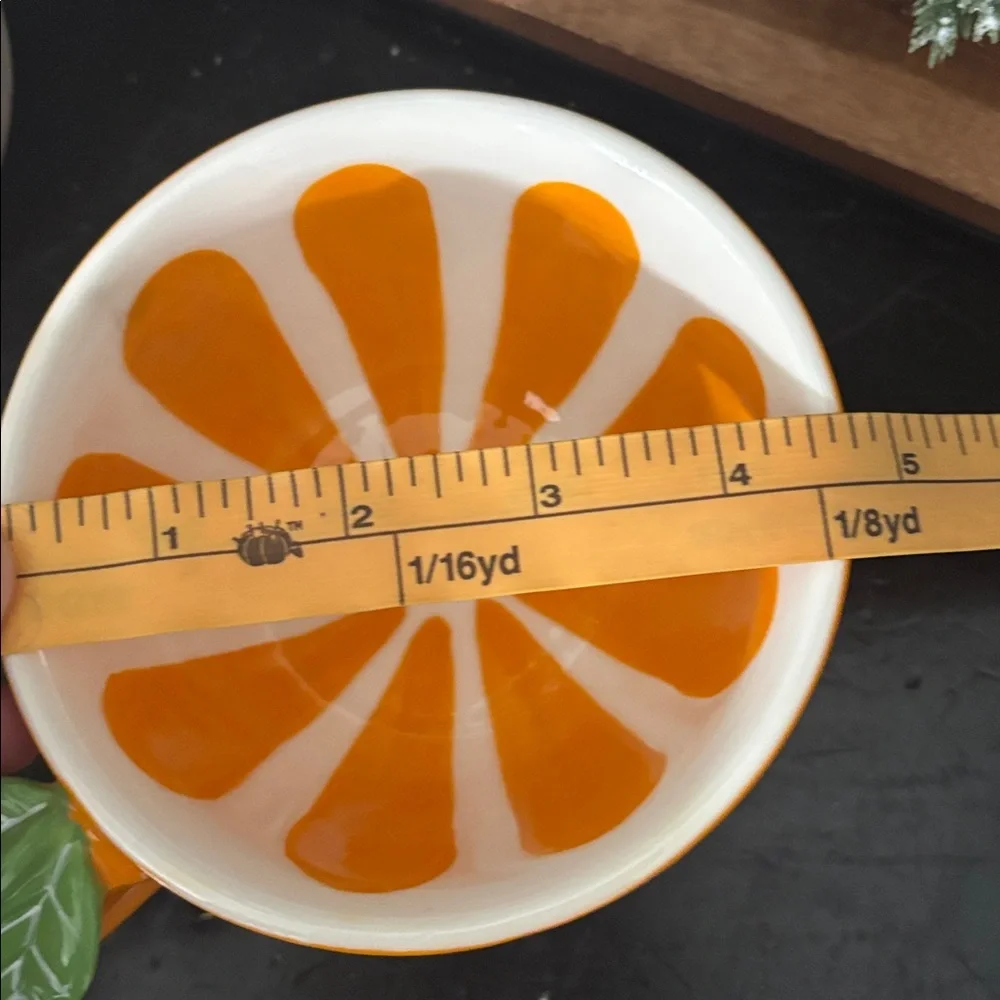 Rae Dunn Ceramic Orange Mug Cup